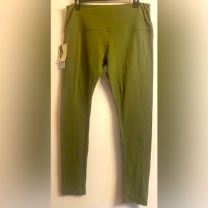 Ready to go, yummy high waisted leggings size XL, olive green. Very soft.